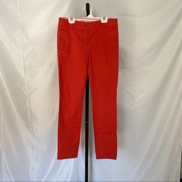 J. Crew Orange Bennett Chino Pants, size 2 - Picture 2 of 6